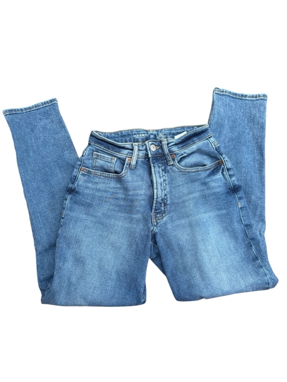 Old Navy Light Wash Curvy Straight Jeans